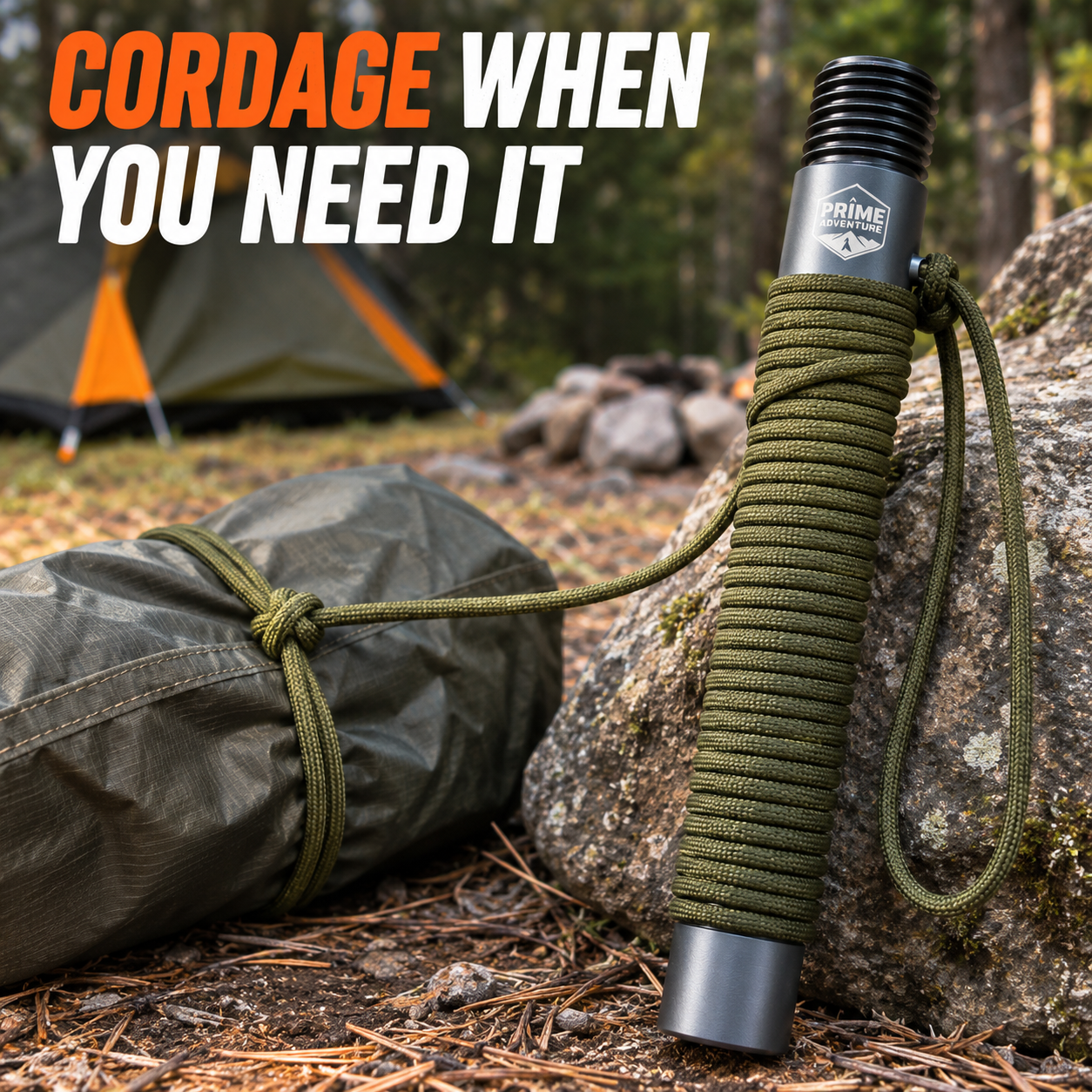 Paracord Handle/Tube for Tactical Stick