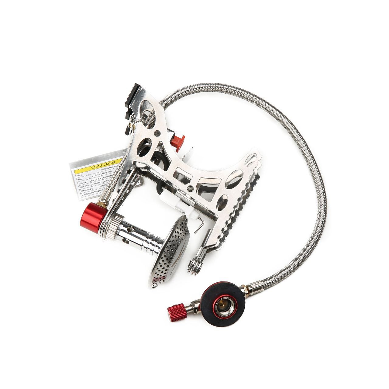 Prime Adventure portable camping gas stove with lighter and hose code SN10-A6