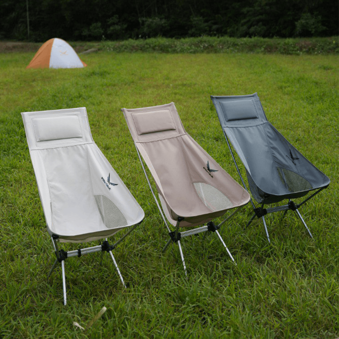 Prime Adventure Lightweight Folding High Back Camping Chair with Head Support SN-A9149