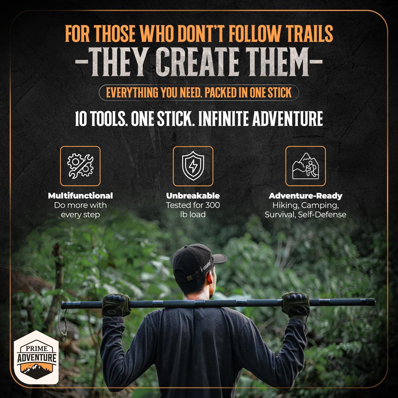 SWISS ARMY MULTI-FUNCTIONAL TACTICAL SURVIVAL STICK