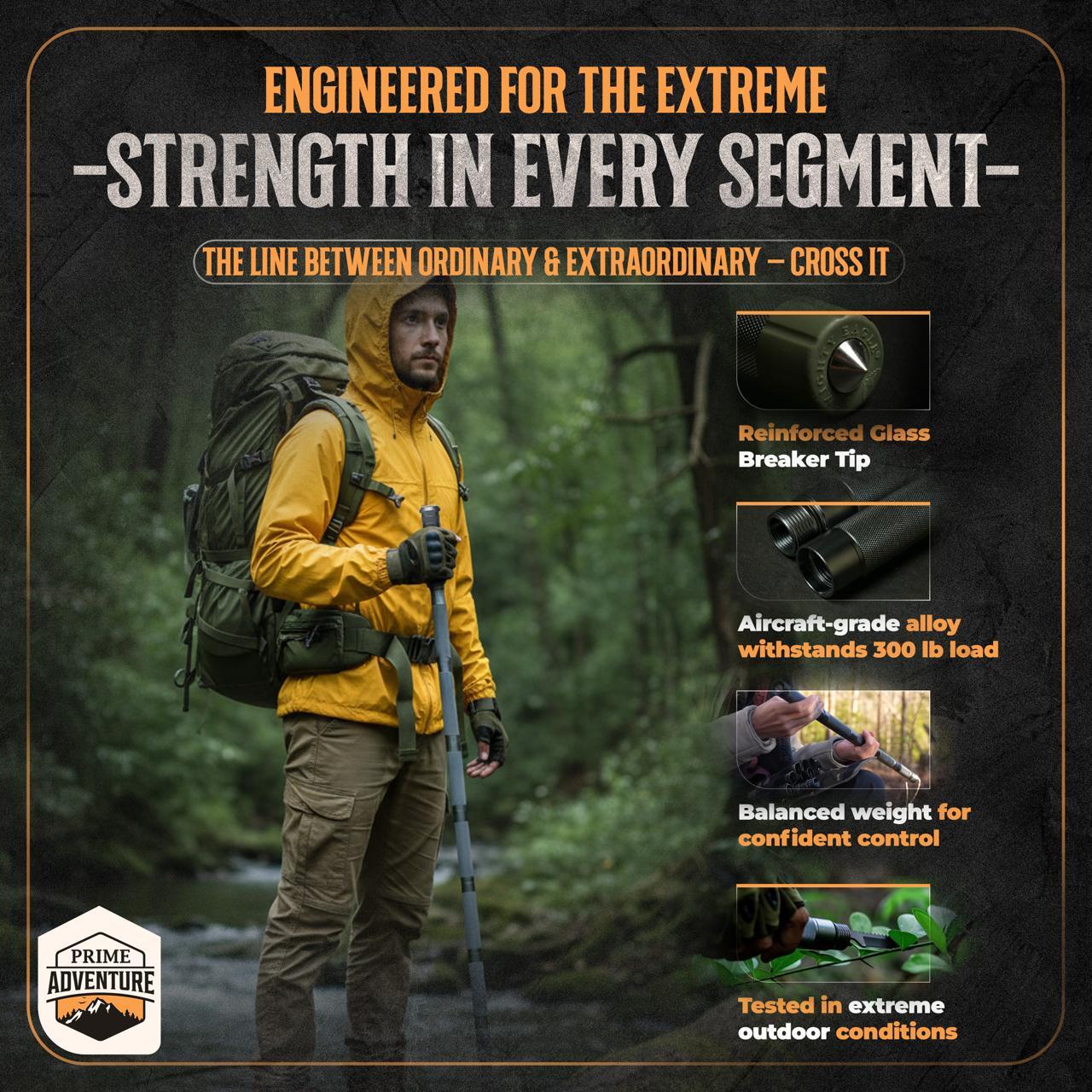 SWISS ARMY MULTI-FUNCTIONAL TACTICAL SURVIVAL STICK