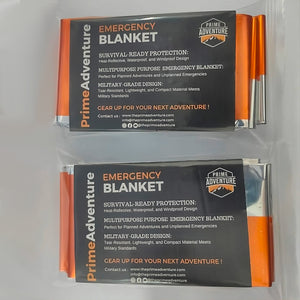 PrimeAdventure Emergency Thermal Blanket for Survival Kit
