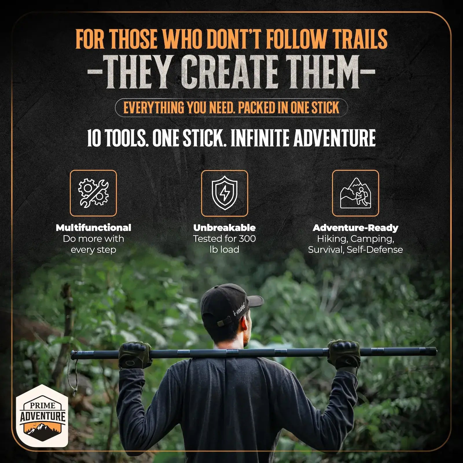 SWISS ARMY MULTI-FUNCTIONAL TACTICAL SURVIVAL STICK