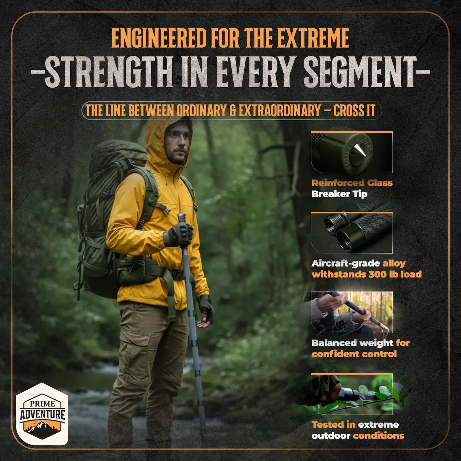 SWISS ARMY MULTI-FUNCTIONAL TACTICAL SURVIVAL STICK