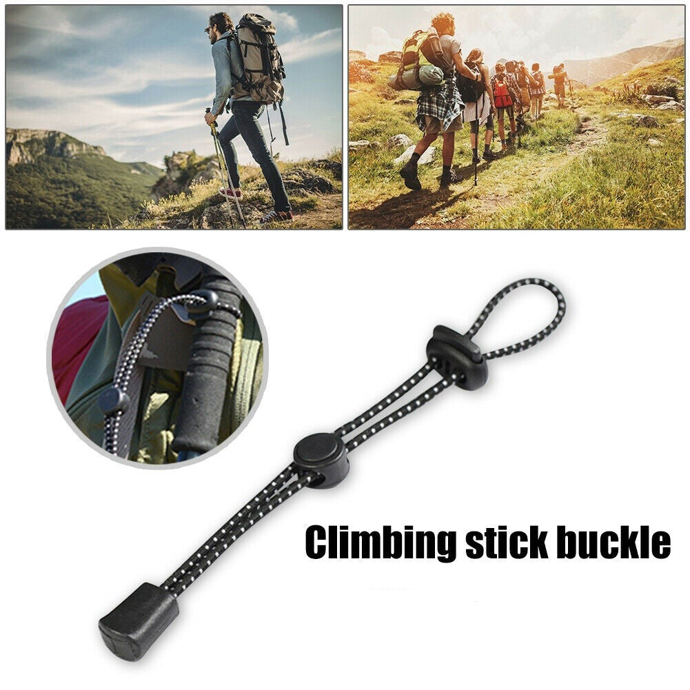 Backpack Stick Holder Rope Elastic Clip - 2PCS
